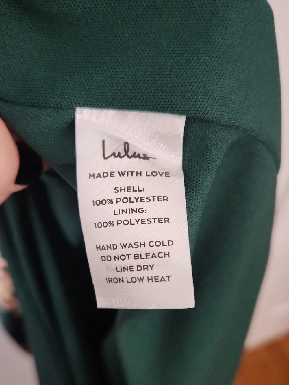 Lulu's Emerald Green Floral Wrap Maxi Dress with Pink & Red Accents - Picture 10 of 12